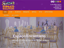 Tablet Screenshot of espacoencantado.com.br